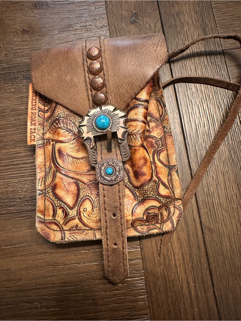 Horse Tack - Western Mini Saddle Bag/Cell Phone Holder by Running Roan Tack